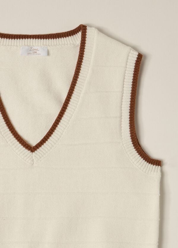 Ovs Gilet Tricot In Puro Cotone IANA Neonato