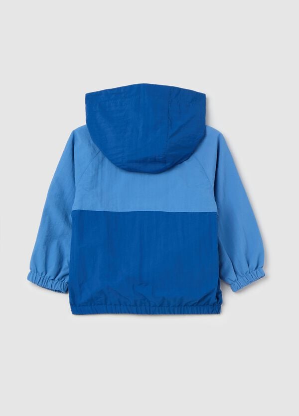 Ovs Giubbino Full-zip Bicolore Con Cappuccio