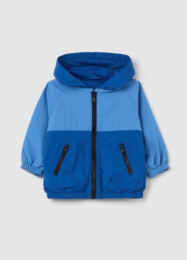 Ovs Giubbino full-zip bicolore con cappuccio