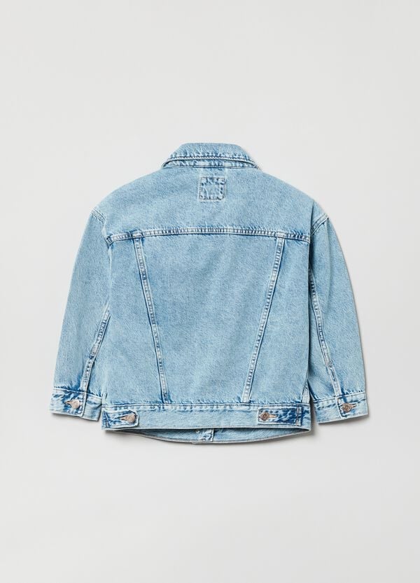 Ovs Giubbino In Denim Con Tasche