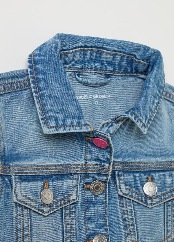 Ovs Giubbotto In Denim Con Applicazione Unicorno