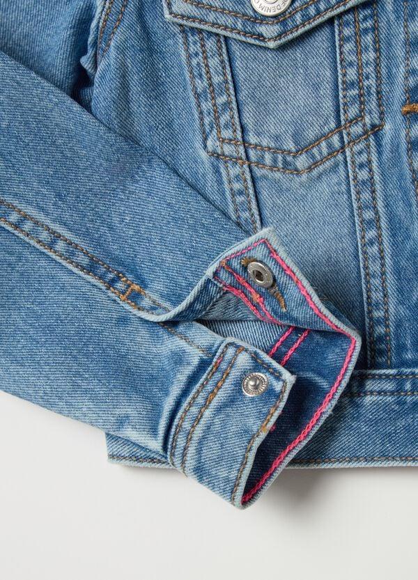 Ovs Giubbotto In Denim Con Applicazione Unicorno