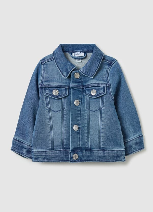 Ovs Giubbotto in French Terry denim