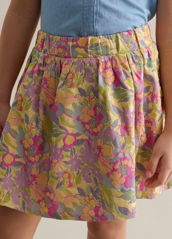 Ovs Gonna Con Lavorazione Floreale Jacquard