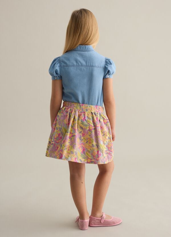 Ovs Gonna Con Lavorazione Floreale Jacquard