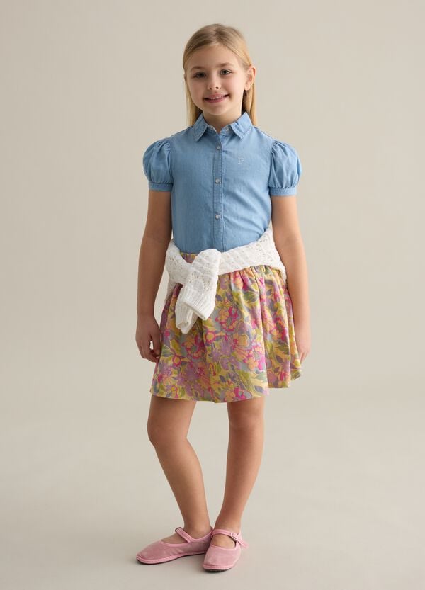 Ovs Gonna con lavorazione floreale jacquard