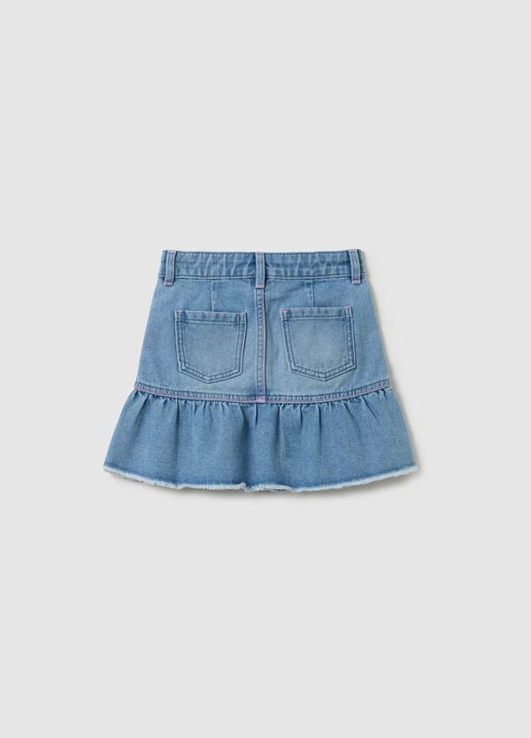 Ovs Gonna In Denim Con Balza E Patch Minnie