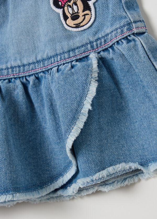 Ovs Gonna In Denim Con Balza E Patch Minnie