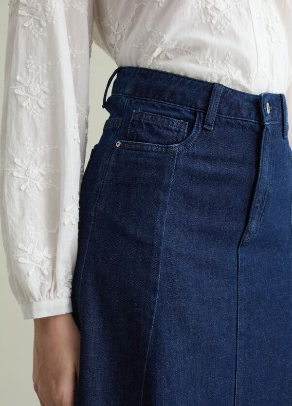 Ovs Gonna Lunga A Ruota In Denim