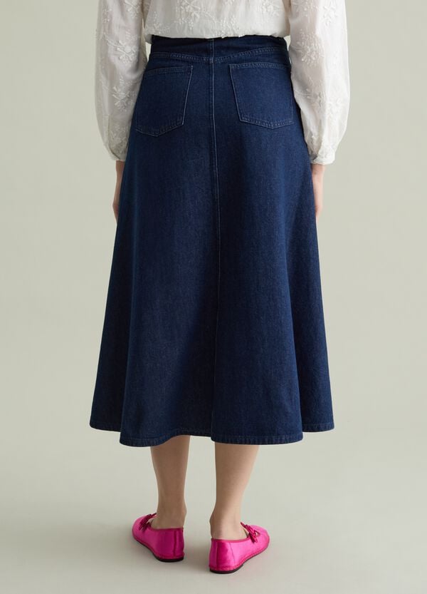 Ovs Gonna Lunga A Ruota In Denim