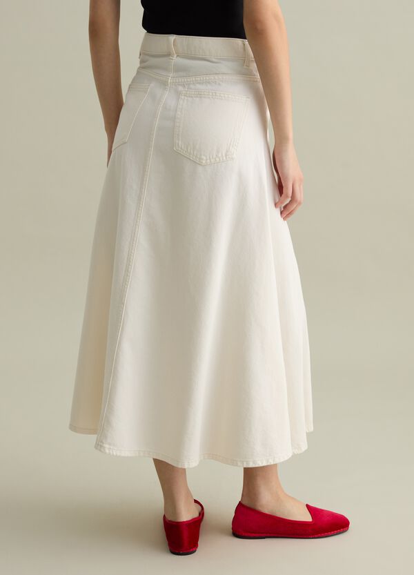 Ovs Gonna Lunga A Ruota In Denim