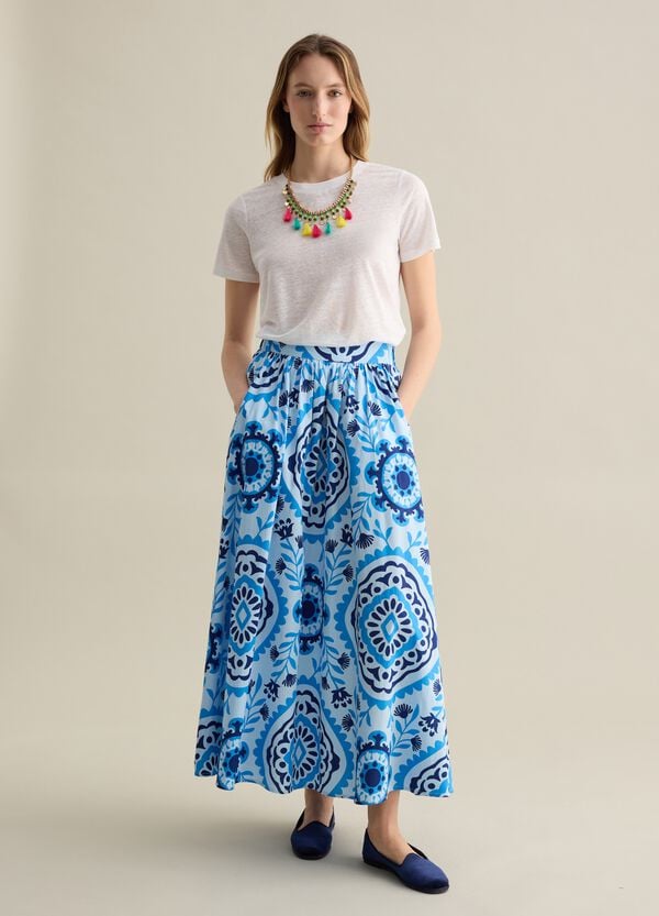 Ovs Gonna lunga con motivo etnico