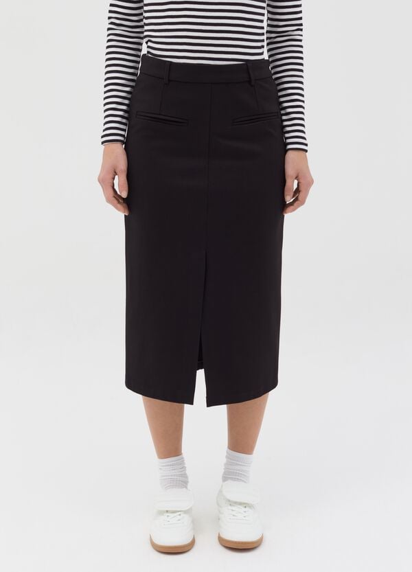 Ovs Gonna Midi A Tubo Con Spacco