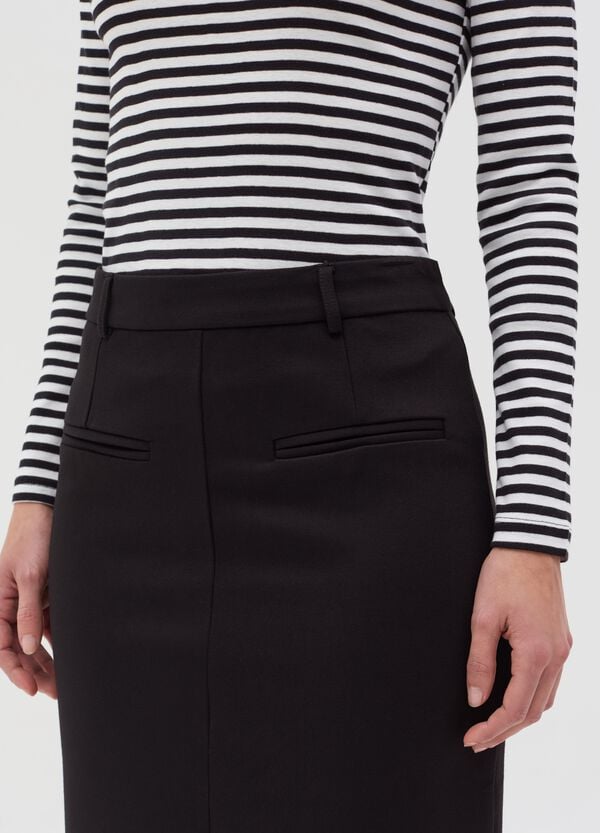 Ovs Gonna Midi A Tubo Con Spacco