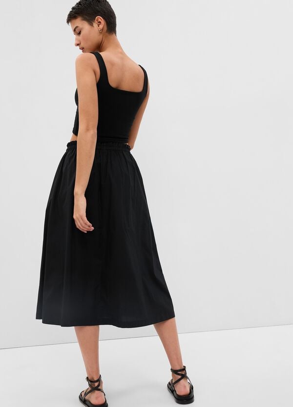 Ovs Gonna Midi Paper Bag Con Coulisse