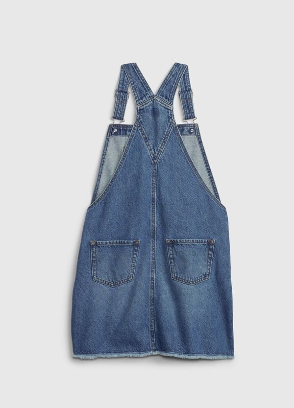 Ovs Gonna Salopette Corta In Denim