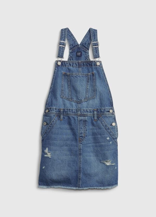 Ovs Gonna salopette corta in denim