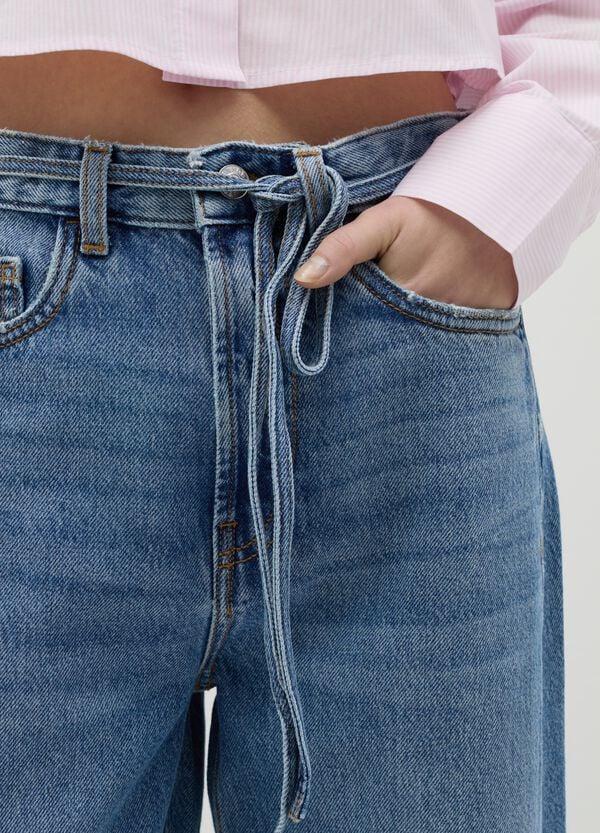 Ovs Jeans A Gamba Larga Con Cintura Sottile