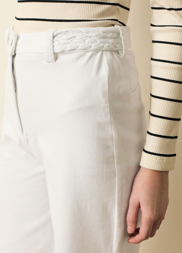 Ovs Jeans A Gamba Larga Con Dettaglio Intrecciato