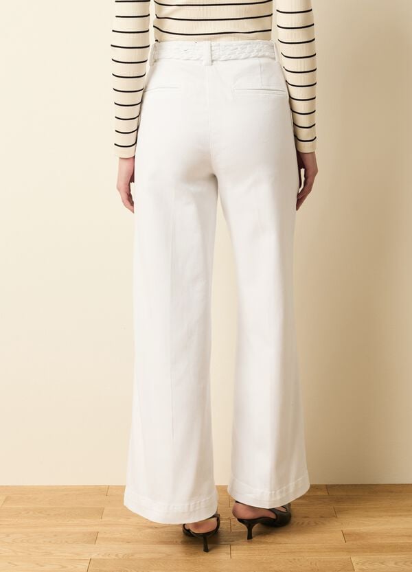 Ovs Jeans A Gamba Larga Con Dettaglio Intrecciato