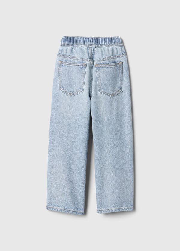 Ovs Jeans Baggy Fit Cinque Tasche Con Coulisse