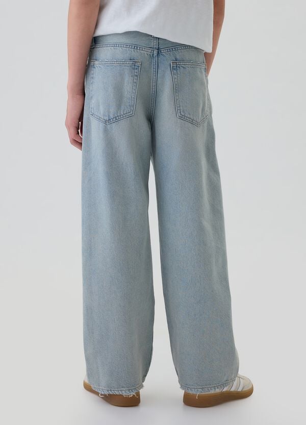 Ovs Jeans Baggy Fit Con Abrasioni