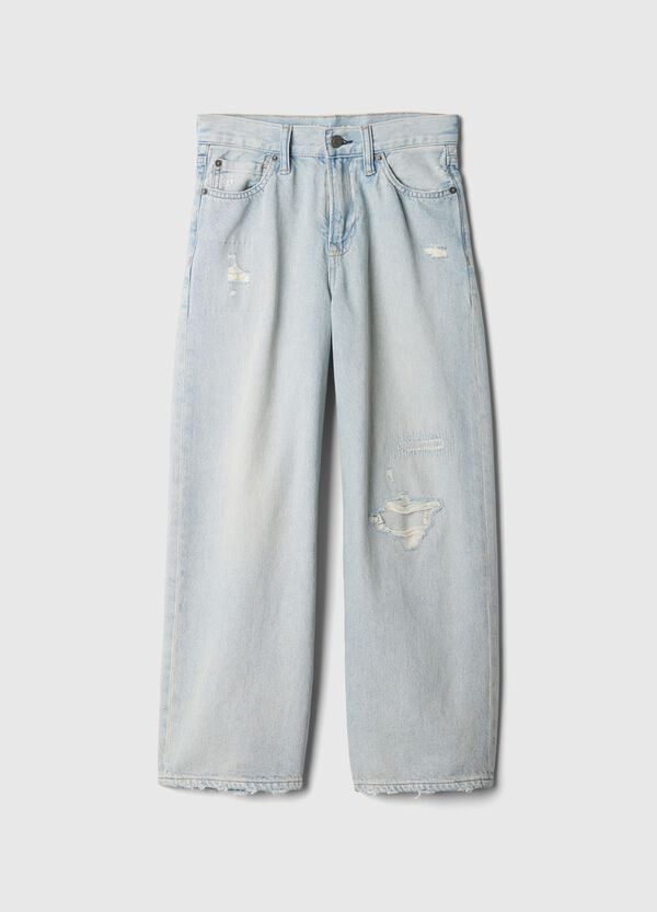 Ovs Jeans Baggy Fit Con Abrasioni