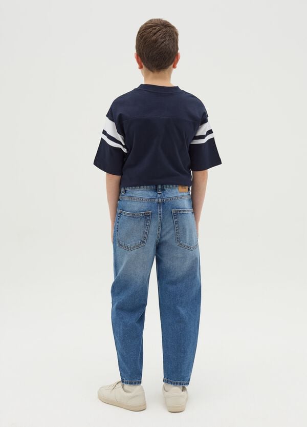 Ovs Jeans Baggy Fit Con Abrasioni