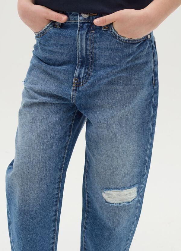 Ovs Jeans Baggy Fit Con Abrasioni