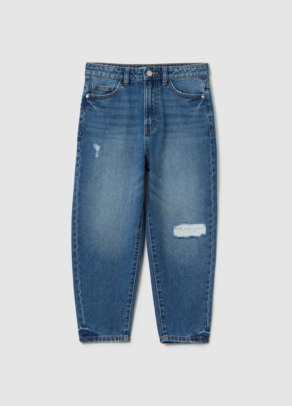 Ovs Jeans Baggy Fit Con Abrasioni