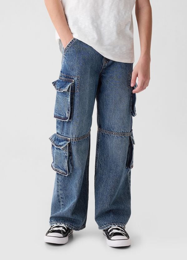 Ovs Jeans Baggy Fit Modello Tasconato