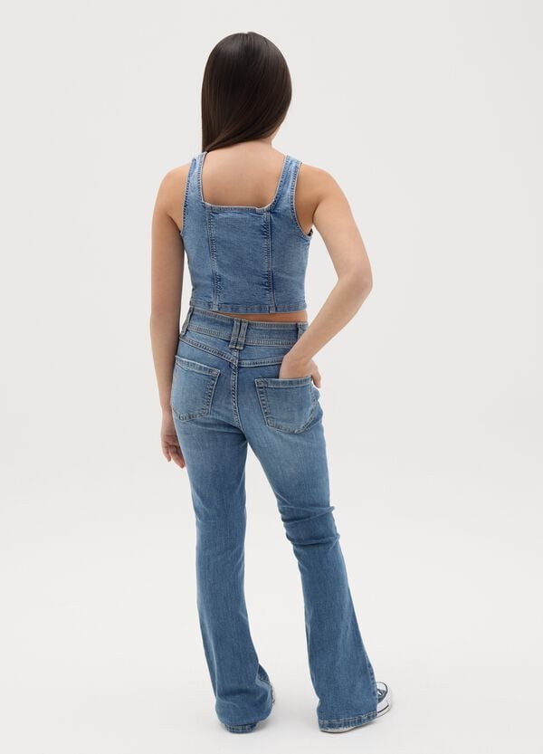Ovs Jeans Bootcut Con Tasche