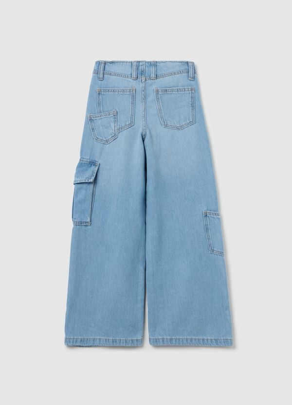 Ovs Jeans Cargo A Gamba Larga