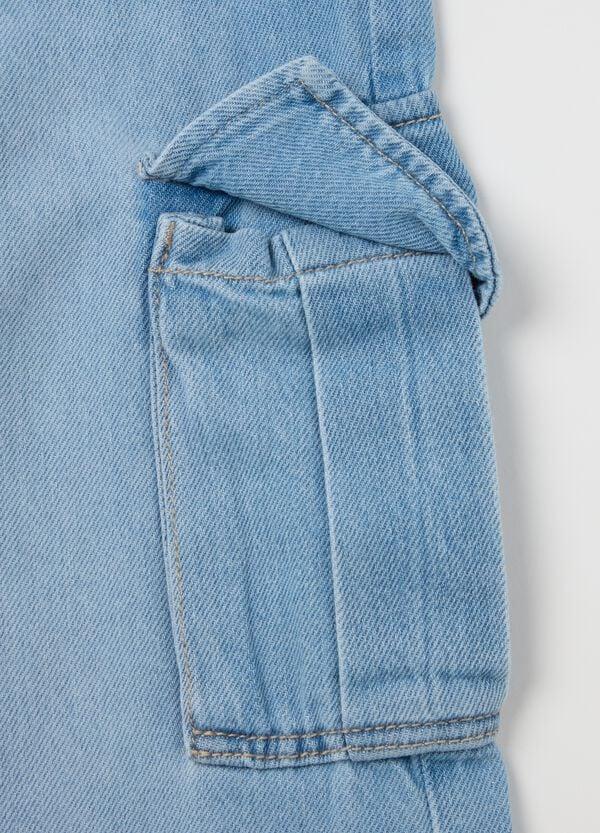 Ovs Jeans Cargo A Gamba Larga