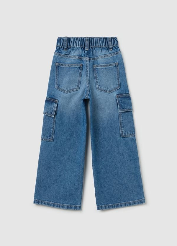 Ovs Jeans Cargo A Gamba Larga