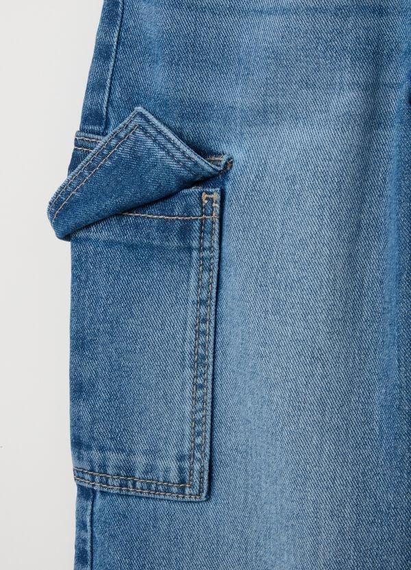 Ovs Jeans Cargo A Gamba Larga