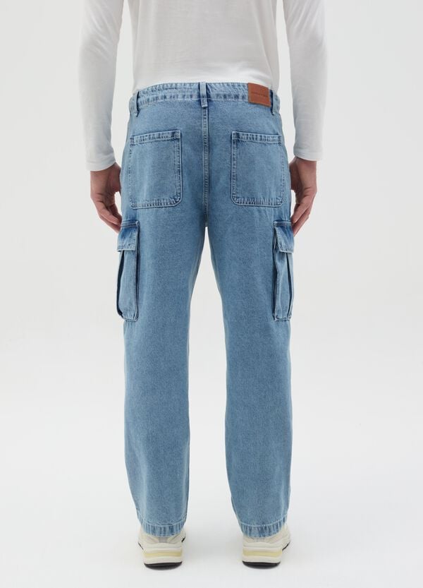 Ovs Jeans Cargo Acid Wash