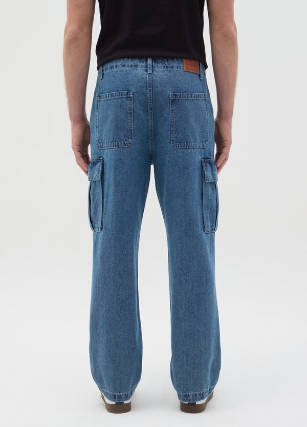 Ovs Jeans Cargo Acid Wash