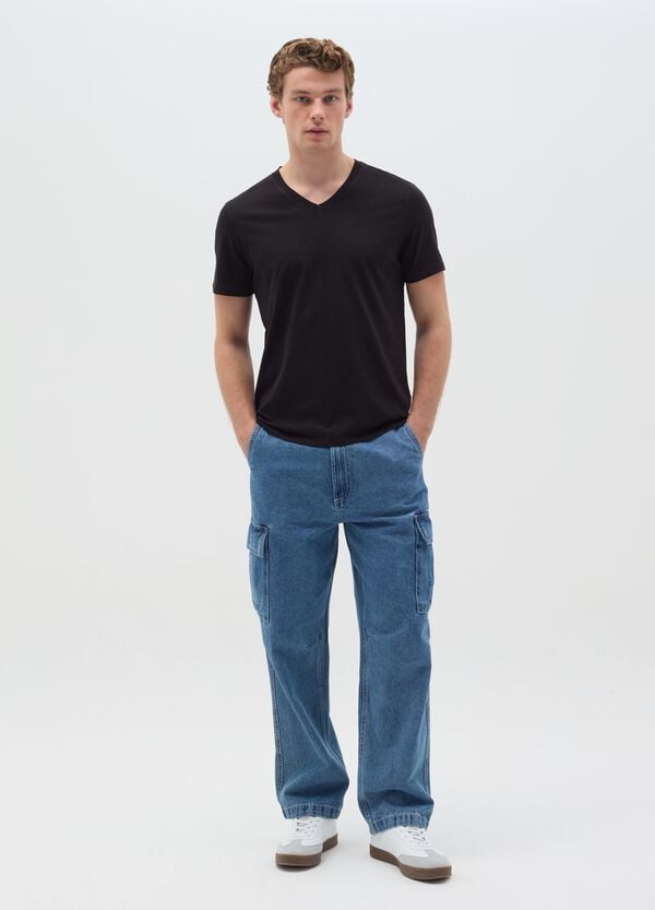 Ovs Jeans cargo acid wash