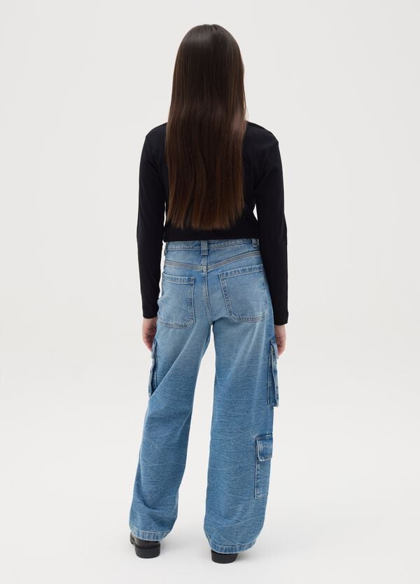 Ovs Jeans Cargo Con Stampa Cuore