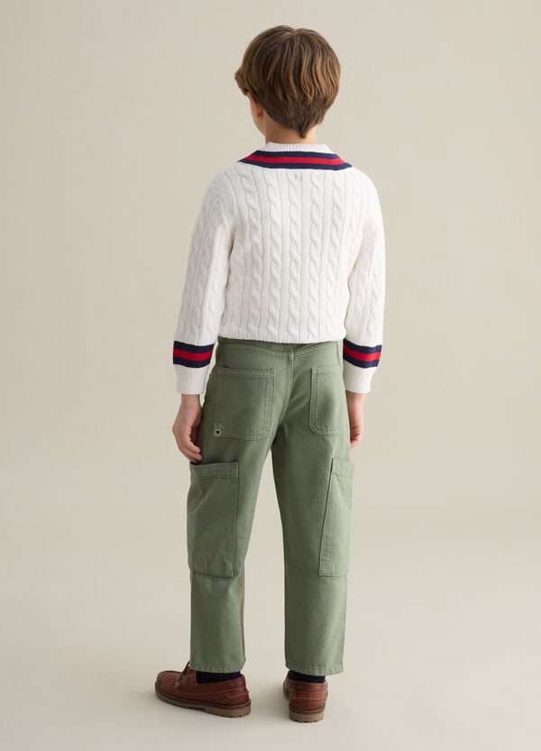 Ovs Jeans Cargo In Cotone