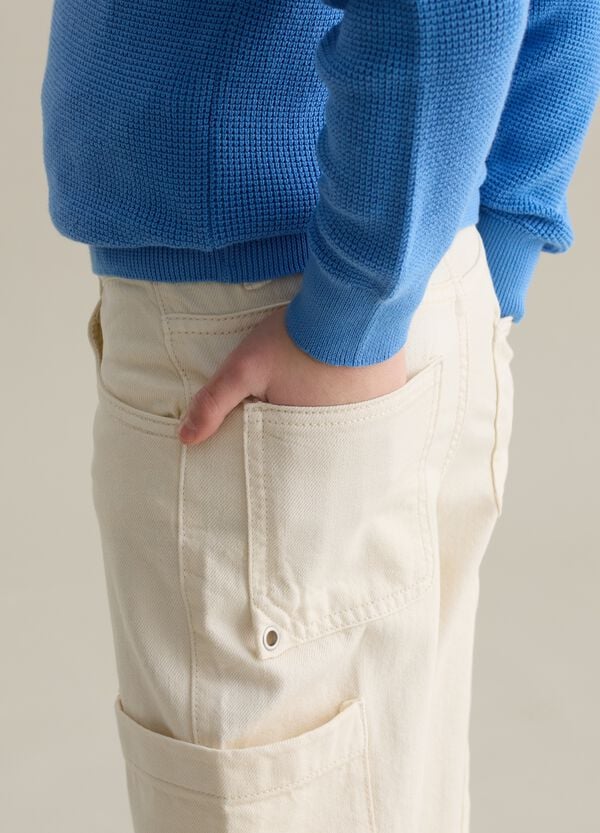 Ovs Jeans Cargo In Cotone