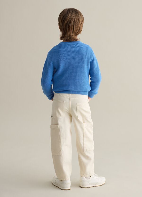 Ovs Jeans Cargo In Cotone