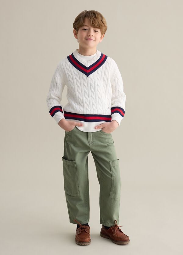 Ovs Jeans cargo in cotone