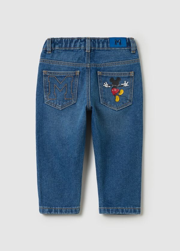 Ovs Jeans Cinque Tasche Con Stampa Topolino
