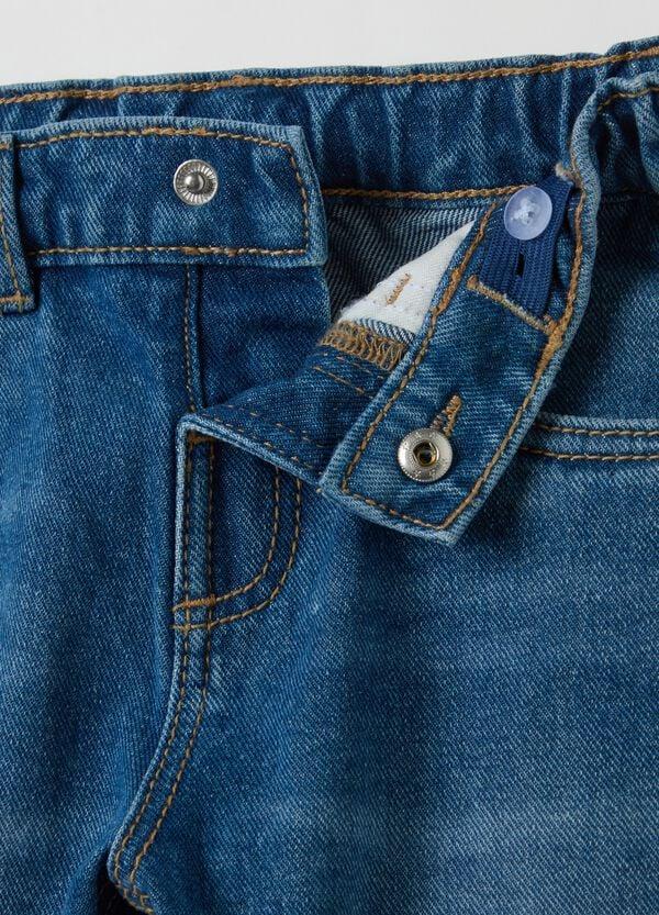 Ovs Jeans Cinque Tasche Con Stampa Topolino