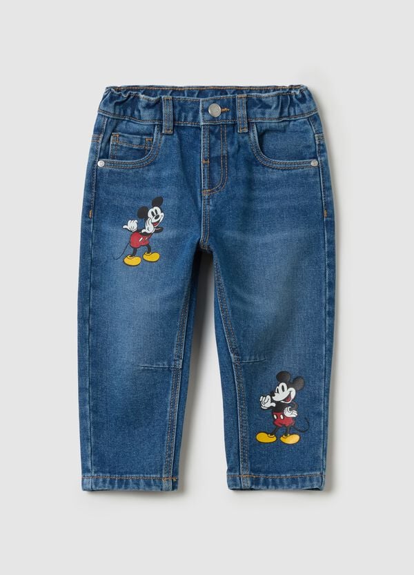 Ovs Jeans cinque tasche con stampa Topolino