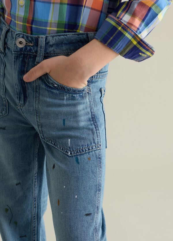 Ovs Jeans Cinque Tasche Effetto Maltinto