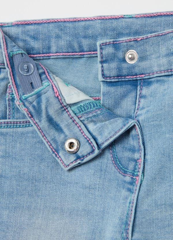 Ovs Jeans Cinque Tasche Ricamo Cuori E Fiori