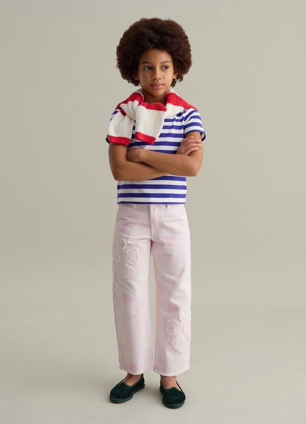 Ovs Jeans con stampa cuori e applicazione fiori